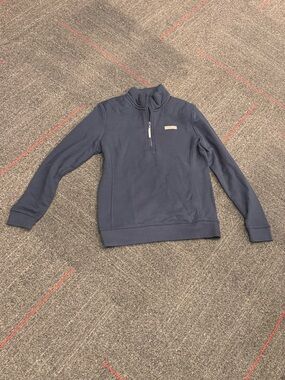 Vineyard Vines  Women's Dark Blue Quarter Zip Sweat Shirt Size XS